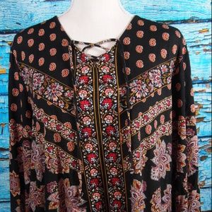 EUC CHICO'S Peasant blouse size 2